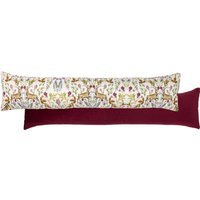 Mirrored Stag Watercolour Printed Velvet Draught Excluder - Shiraz