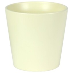 Ceramic Matt Cream Indoor Plant Pot - 15cm - thumbnail 2