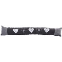 Heart Draught Excluder - Grey