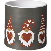 Elf Print Indoor Plant Pot - Black / 16cm - image 1