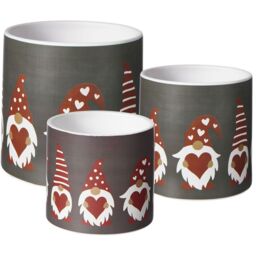 Elf Print Indoor Plant Pot - Black / 16cm - thumbnail 2