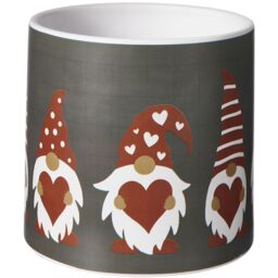 Elf Print Indoor Plant Pot - Black / 16cm - thumbnail 3