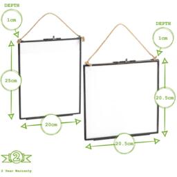 Hanging Metal Gallery Set - Black - thumbnail 3