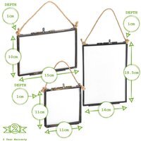 Hanging Metal Gallery Set - Black