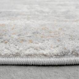 Metallic Distressed Abstract Living Area Rug - Grey / 330 x 240cm - thumbnail 5