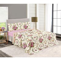 Olivia Flannelette Sheet Set - Pink / King