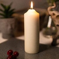 Large Ivory Pillar Candle - Ivory  / 25cm - thumbnail 1