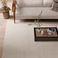 Minimalist Area Rug - Soft Cream / 80cm x 150cm (Small) - thumbnail 1