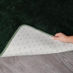 Fluffy Rug Shaggy Floor Mat - Forest Green / 160cm - thumbnail 2
