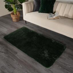 Fluffy Rug Shaggy Floor Mat - Forest Green / 160cm - thumbnail 4