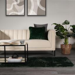 Fluffy Rug Shaggy Floor Mat - Forest Green / 160cm - thumbnail 5