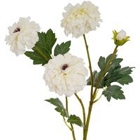 Wyld Haus Set of 3 White African Marigold Large Artificial Flower Sprays - White