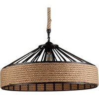 Rustic Hemp Rope Ceiling Light Pendant Shade - Brown