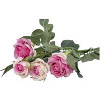 Artificial Camelot Garden Rose Spray - 70cm - Blush Pink - image 1