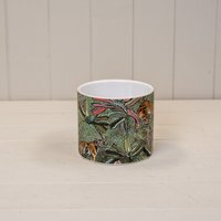 Rustic Vibrant Green Jungle Pot Plant pot - Multi