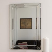 MirrorOutlet Pennington Mitred Glass Venetian Mirror 90 x 60cm - All glass - image 1
