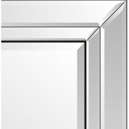 MirrorOutlet Pennington Mitred Glass Venetian Mirror 90 x 60cm - All glass - thumbnail 3