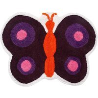 Cotton Tufted Purple Butterfly Children Rug - Purple - image 1