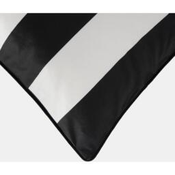 Pack of Matte Velvet Stripe Cushion Covers - White / 2 - thumbnail 3