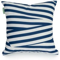 Geometric Tile Printed Garden Scatter Cushion Cover  - Bandeau Navy
