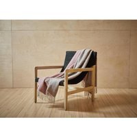 Dartmoor Wool Throw - Sunken Pink - thumbnail 1