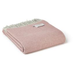 Dartmoor Wool Throw - Sunken Pink - thumbnail 3