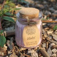Violet Soy Pot of Fragrance Candles - Purple