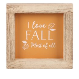 Autumn Love Wooden Frame Sign For Cozy Decor - Brown - thumbnail 5