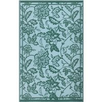 Anemone Woven Outdoor Rug - Teal/Mineral - thumbnail 1