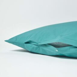 200 Thread Count Egyptian Cotton V Shape Pillowcase - Teal - thumbnail 2