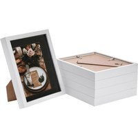 "3D Box Photo Frames - 8x10"" with 5x7"" Mount - Pack of 5 - White/Black" - image 1