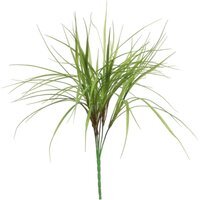 Plastic Grass Stem 4 Pack Green - Green