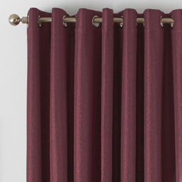 Moon Premium Thermal Blackout Eyelet Curtain Pair - Berry / 168cm / 137cm - thumbnail 2
