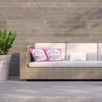 Life Is Beautiful Outdoor Cushion - Pink / 60cm - thumbnail 1