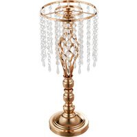 Crystal Golden Flower Arrangement Stand - Golden - image 1