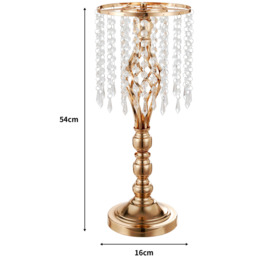 Crystal Golden Flower Arrangement Stand - Golden - thumbnail 2