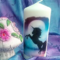 Pillar Candle Unicorn 1 - Pillar Candle Unicorn 1 / 1