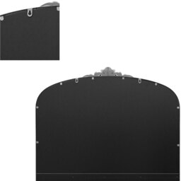 The Crown Metal Arched Framed Leaner Wall Mirror - Silver - thumbnail 5