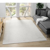 Avior Washable Mottle Living Room Area Rug - Loop Pile Pebble Design Cream Rug - Cream / 230cm - thumbnail 1