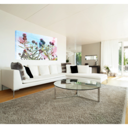 Reaching for the Sky by East Urban Home Graphic Art Wrapped on Canvas - Blue / 92cm - thumbnail 2