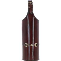 Exquisite Genuine Leather Wine Bottle Holder - Chestnut - thumbnail 5