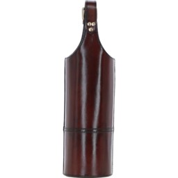 Exquisite Genuine Leather Wine Bottle Holder - Chestnut - thumbnail 3