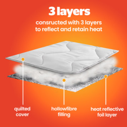Thermal Insulated Mattress Topper - White / King - thumbnail 3