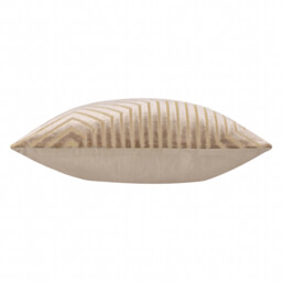 Evoke Cut Velvet Cushion - Mink / 55cm / Polyester - thumbnail 3