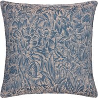 Grantley Jacquard Piped Cushion - Wedgewood / Feather