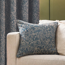 Grantley Jacquard Piped Cushion - Wedgewood / Feather - thumbnail 3