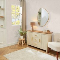 Gold Framed Organic Wall Mirror - Gold - image 1