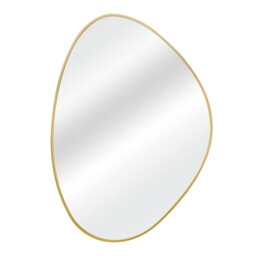 Gold Framed Organic Wall Mirror - Gold - thumbnail 4