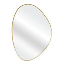 Gold Framed Organic Wall Mirror - Gold - thumbnail 5