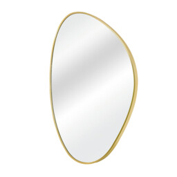 Gold Framed Organic Wall Mirror - Gold - thumbnail 3